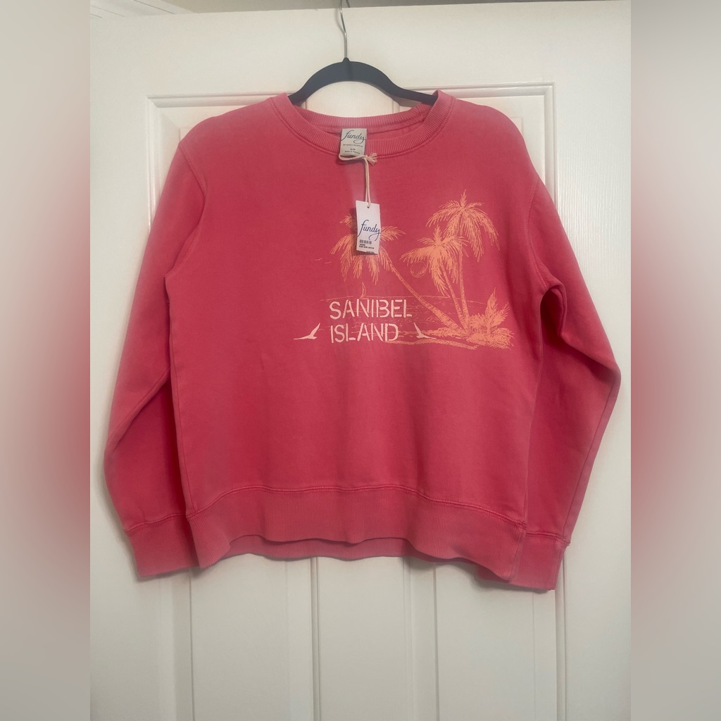 Sanibel Island Fundy Brand Pink Crewneck